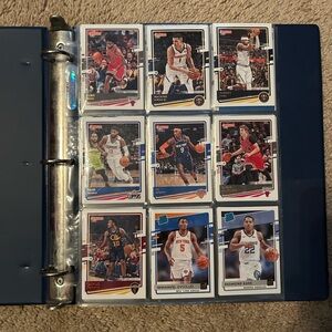50 Basketball NBA Sports Trading Collecting Cards Binder Lot